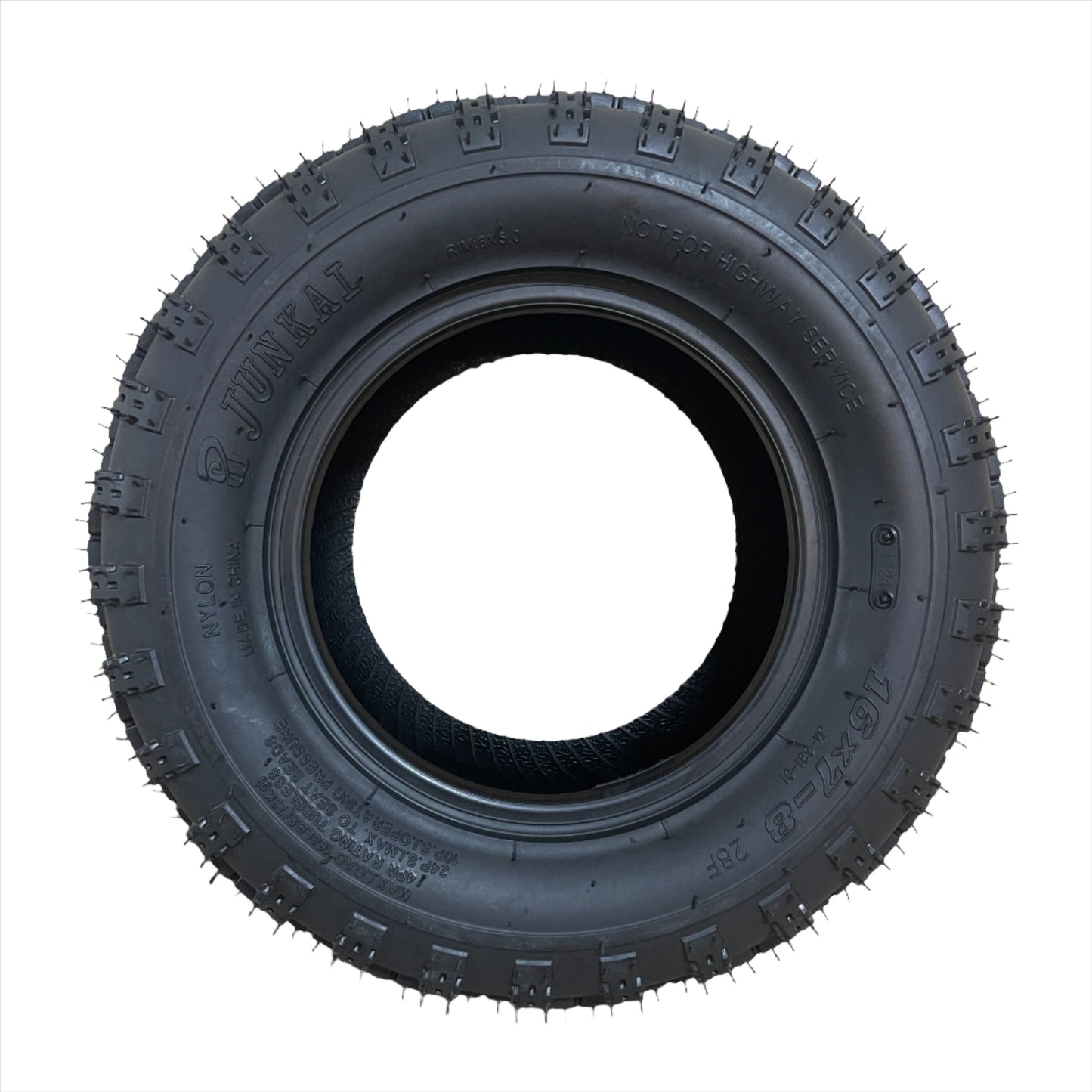 Rear Tire Only (8" Rim) - 2 Seat Go Kart (Gas & EV)