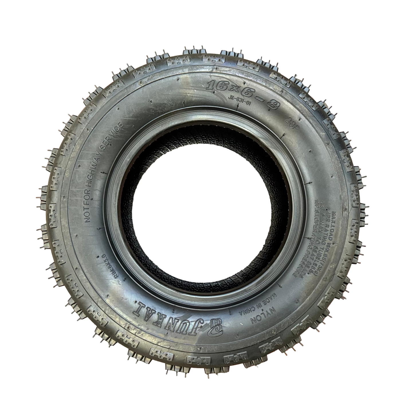 Front Tire Only (8" Rim) - 2 Seat Go Kart (Gas & EV)