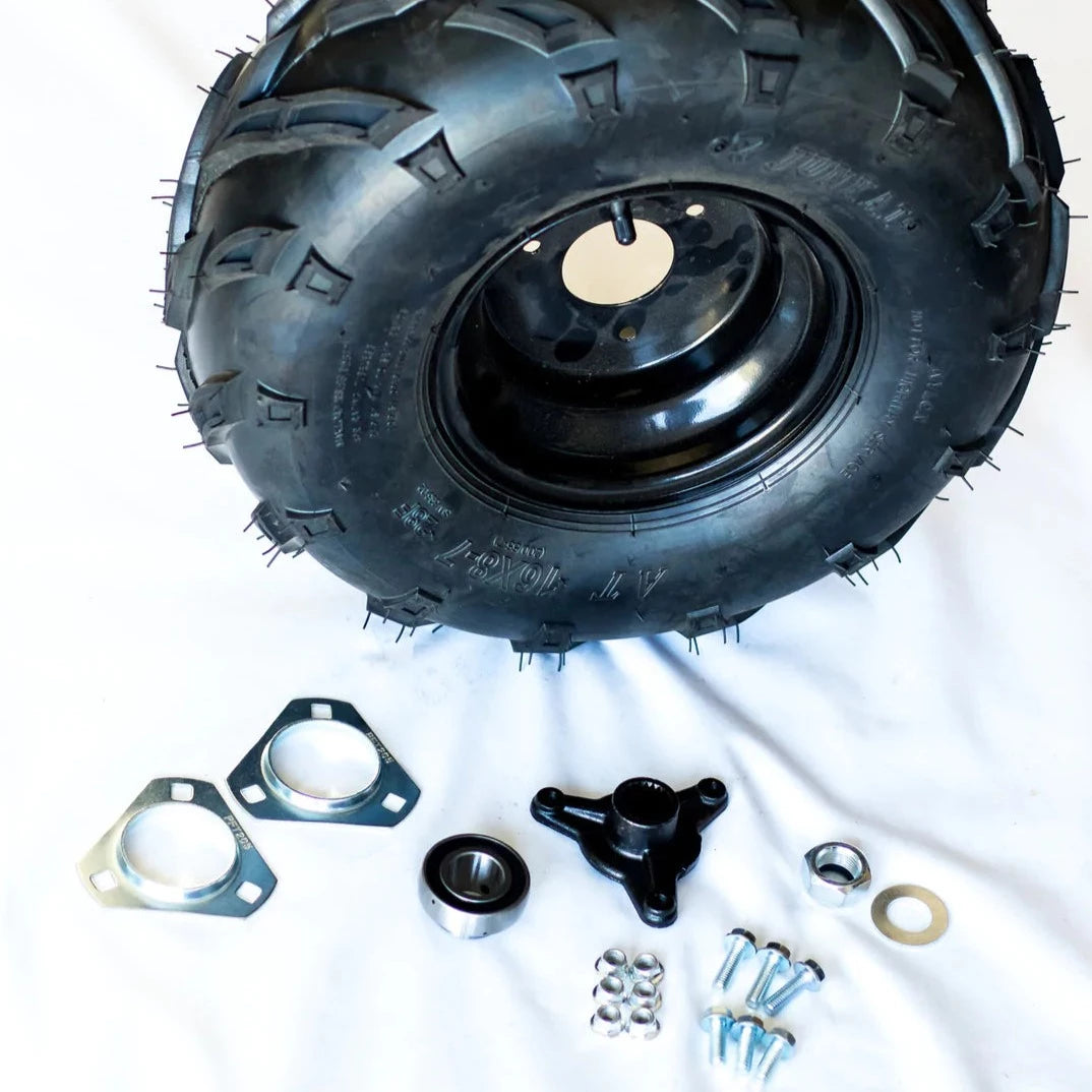Rear Driver Side Tire Assembly - 2 Seat Go Kart (Gas)