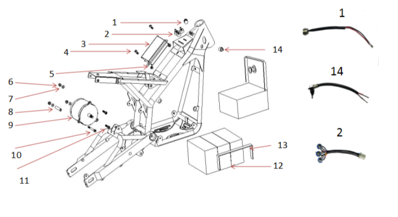 Spring Washer - 1000W Dirt Bike
