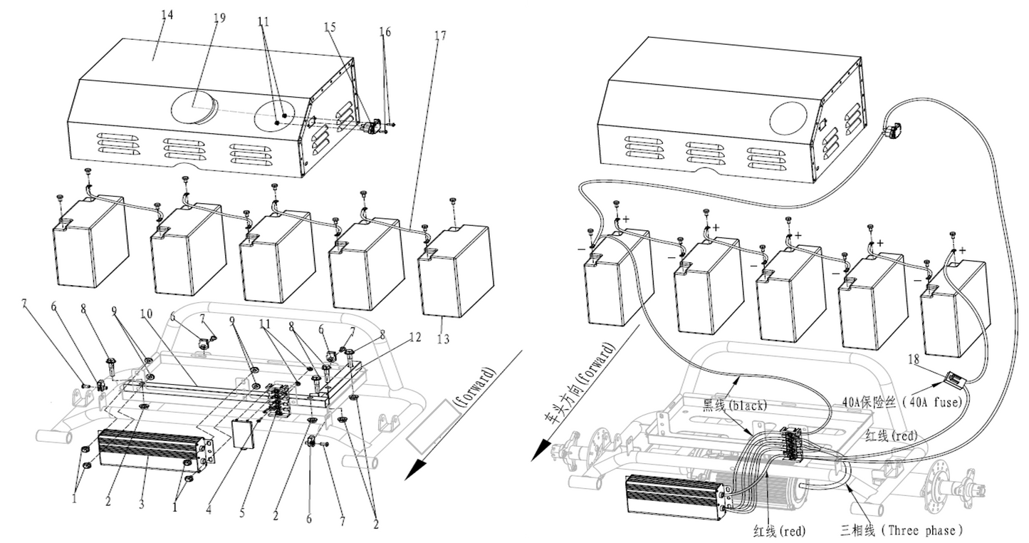 Junction Box - 2 Seat Go Kart (EV)