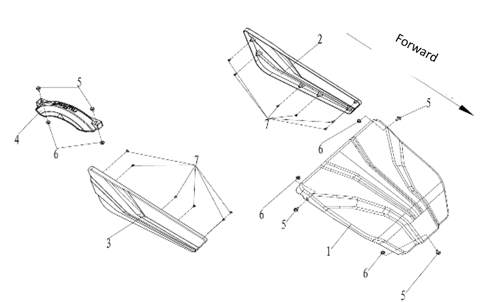Front Cover Assembly - 2 Seat Go Kart (Gas & EV)