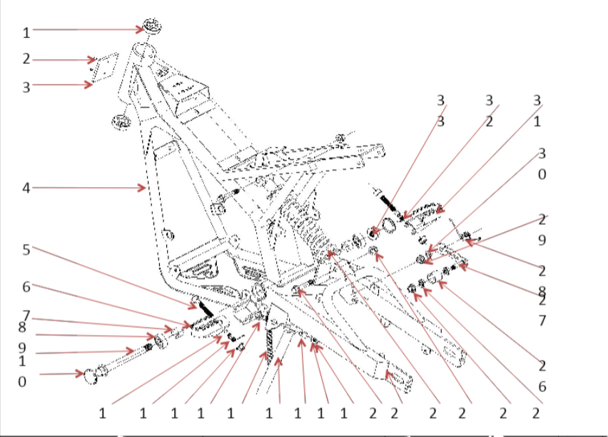 Flange Bolt - 1500W & 1000W Dirt Bike