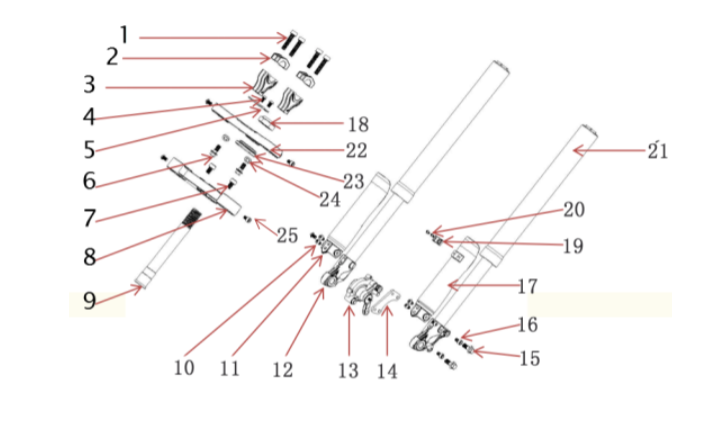 Upper Splintage Triple Clamp - 1500W & 1000W Dirt Bike