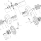 Rear Axel 25t Sprocket - 2 Seat Go Kart (Gas)
