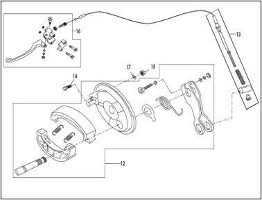 Brake Cable - Utility Mini Bike (212cc)