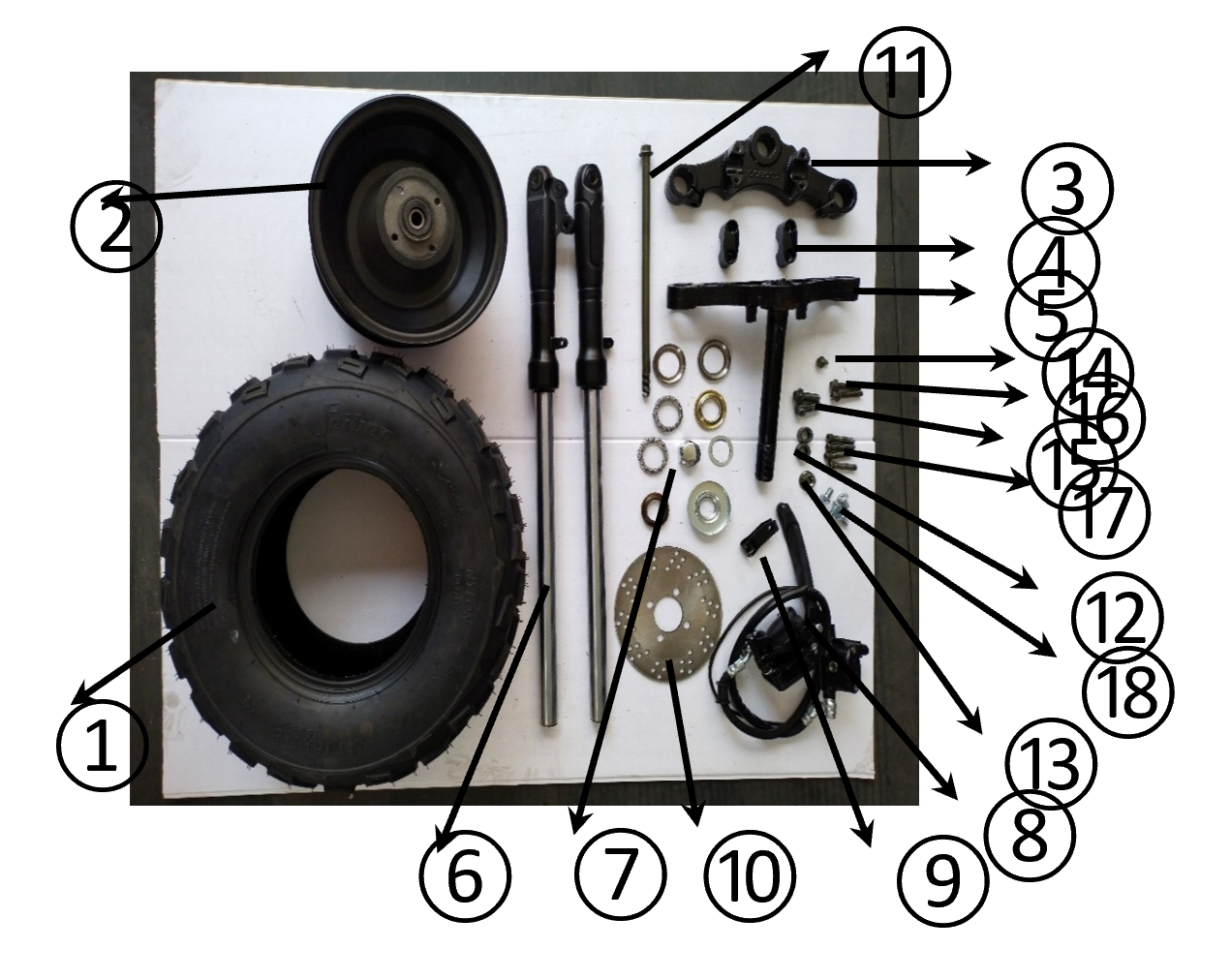 Tire (Front / Rear) - 1500W Electric Mini Bike