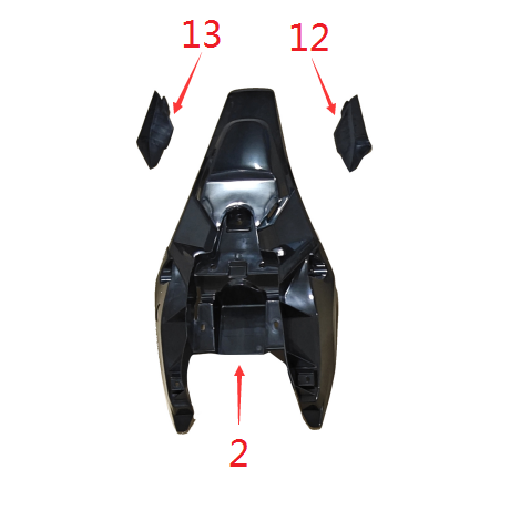 Rear Fender - EV Dirt Bike (5000W)