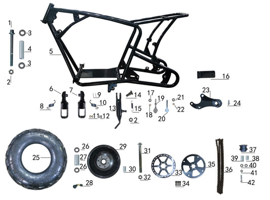 Chain - Mini Bike (100cc Utility)