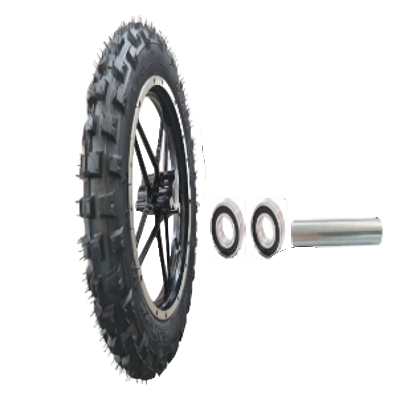 Rear Wheel / Tire Assembly - 800W Dirt Bike