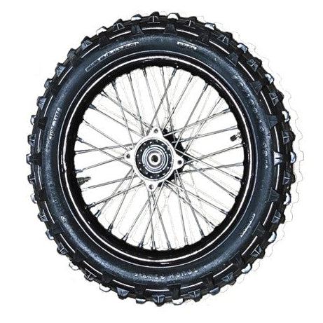 Rear Wheel & Tire Assembly - EV Dirt Bike (1600W & 2500W)