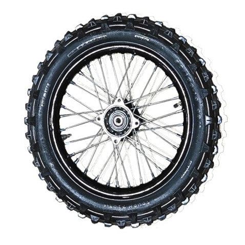 Rear Wheel & Tire Assembly - EV Dirt Bike (5000W)