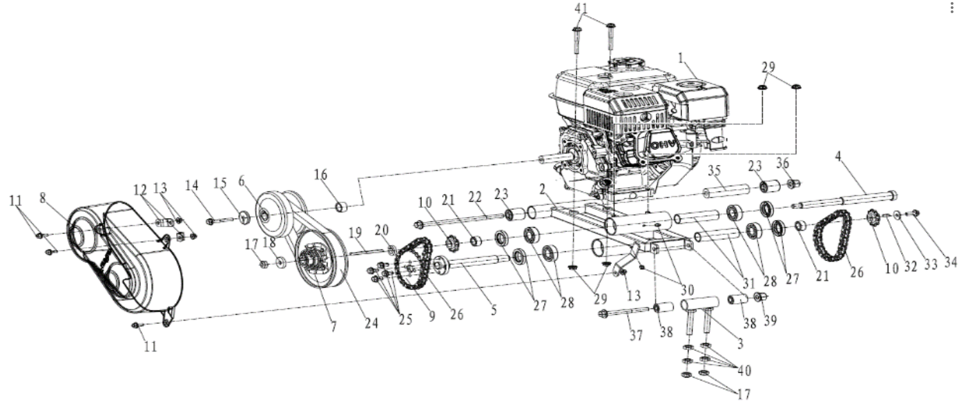 212CC Engine - 2 Seat Gas Go Kart