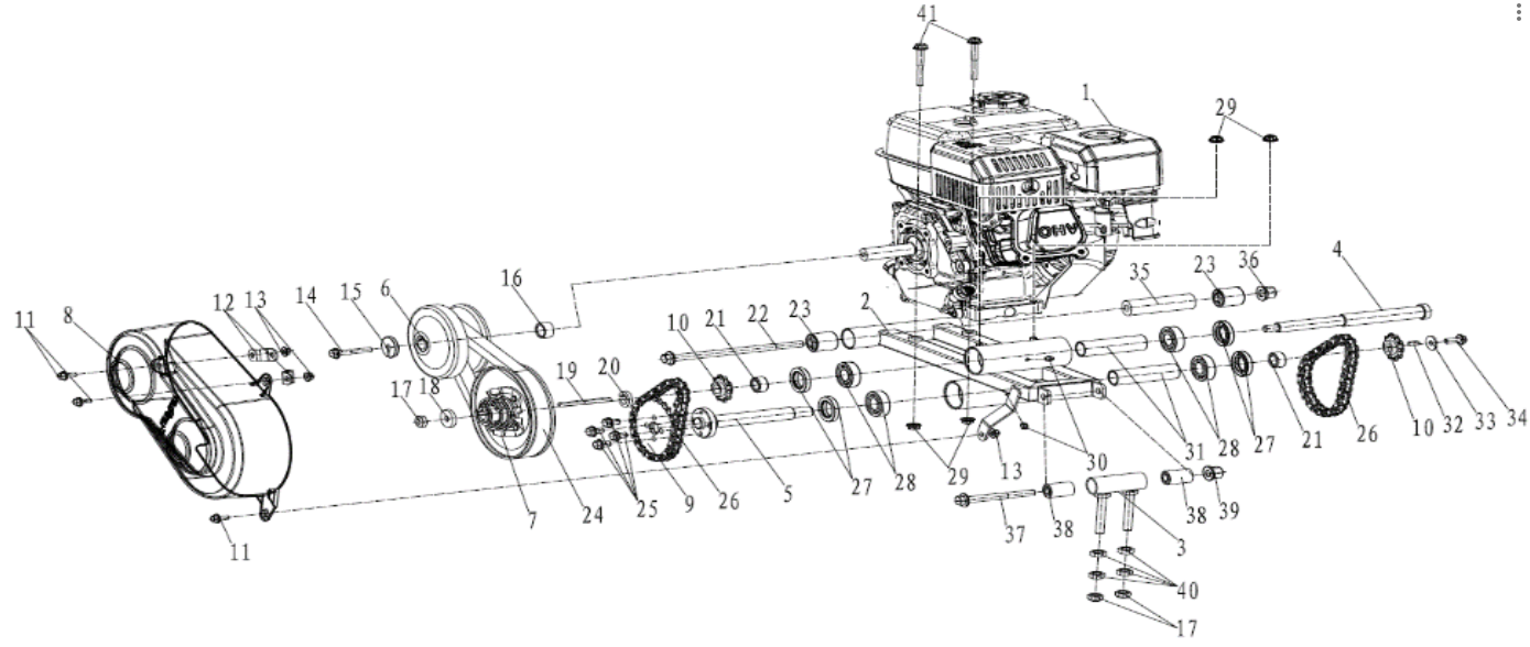 Driven Pulley - 2 Seat Go Kart (Gas)