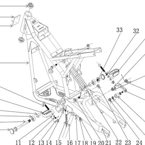 Chain Tension Bearing - 1500W & 1000W Dirt Bike