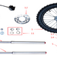 Front Fork Left - EV Dirt Bike (1600W & 2500W)