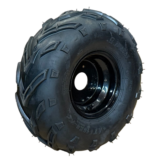 Rear Driver Side Tire & 7" Rim - 2 Seat Go Kart (Gas & EV)