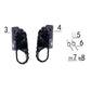 Foot Pedal Assembly (Set) - 212cc Gas Mini Bike