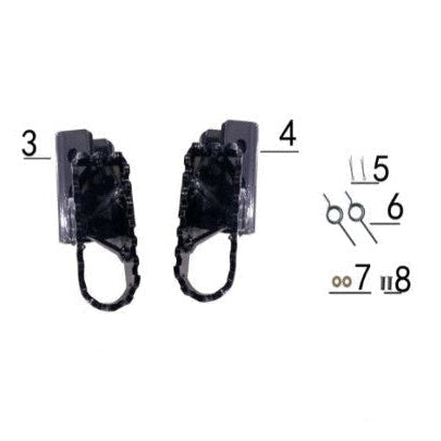 Foot Pedal Assembly (Set) - 212cc Gas Mini Bike