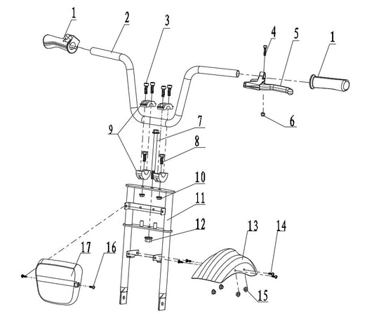 Throttle Assembly (24V) - Mini Bike (250W)