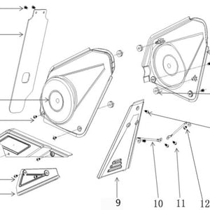 Chain Cover Upper - 1500W & 1000W Dirt Bike