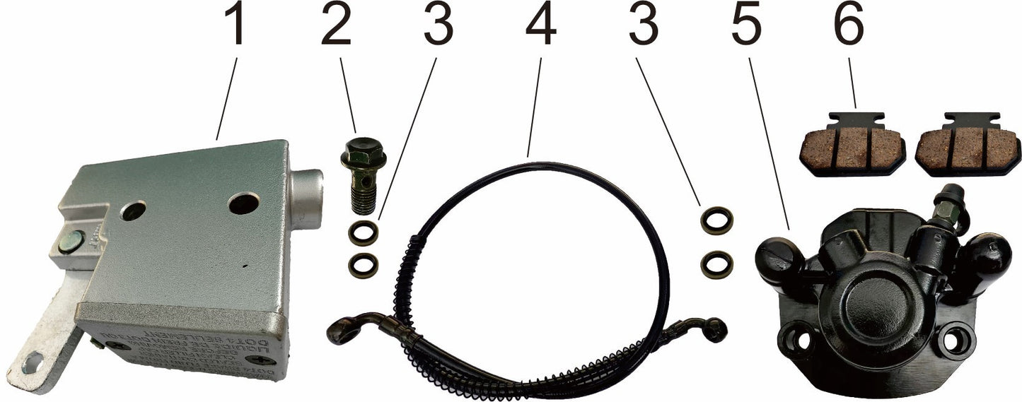 Brake Caliper - 1 Seat Go Kart (Gas & EV)