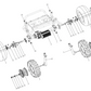 Rear Driver Side Tire Assembly - 2 Seat Go Kart (EV)