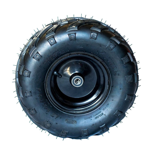 Front Passenger Side Tire Assembly (6" Rim) - 2 Seat Go Kart (Gas & EV)