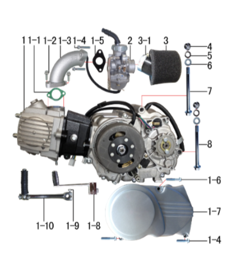 Bolt - DH110 & DH125 Gas Dirt Bike