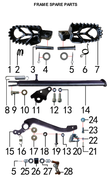 Tensioner Roller - 150DH & 230DH Gas Dirt Bike