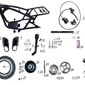 Axis Pin 8*40 2pc - 212cc Gas Mini Bike