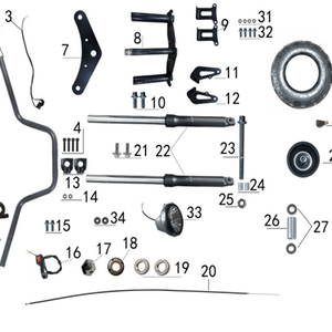 Front Wheel Bearing 6201-2RS - 212cc Gas Mini Bike