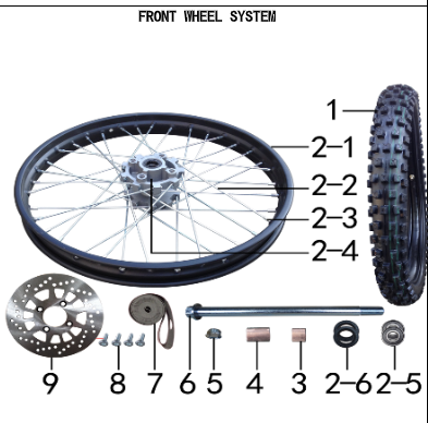 Tires F - 150DH Gas Dirt Bike