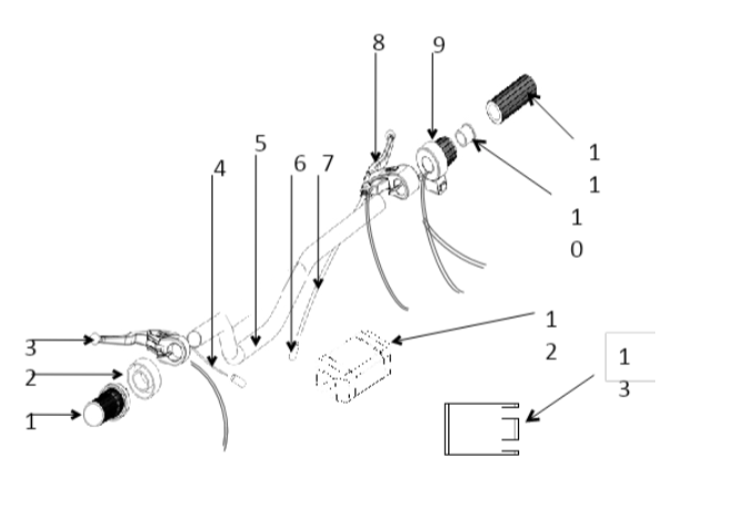 Handlebar - 1500W & 1000W Dirt Bike