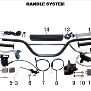 Rear Brake Pads - Dirt Bike (125cc)