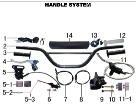 Front Brake Pads - Dirt Bike (125cc)