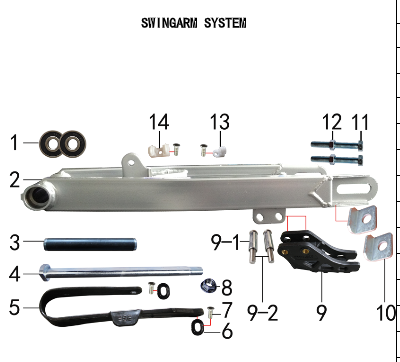 Swing Arm Inner Spacer - 150DH & 230DH Gas Dirt Bike