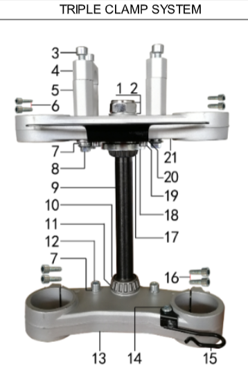 Upper Clamp - 150DH & 230DH Gas Dirt Bike