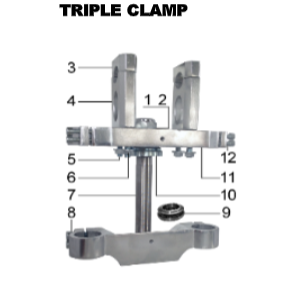 Upper Clamp - DH110 & DH125 Gas Dirt Bike