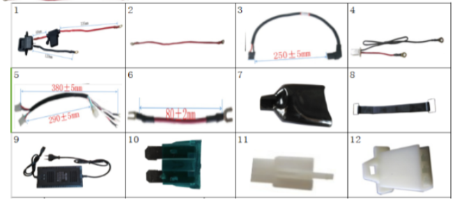 3-speed wiring EQ10X - 500W Dirt Bike